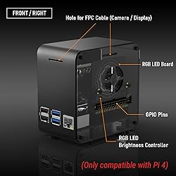 ElectroCookie Raspberry Pi 4 Case, Aluminum Mini