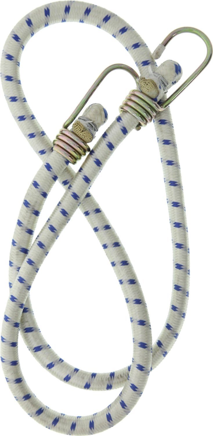 SE BSC49B Elastic Cord with Metal Hook on Both Ends, 48" Bungee Cords