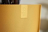 elho Jazz Round 16cm Flower Pot Indoor Plant Pot Yellow Amber view 9