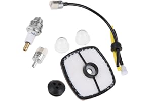 HICELLO SRM 225 Tune Up Kit - Air Filter, Fuel Line Kit, Spark Plug & Primer Bulbs Replacement for Echo ES-250 PB-250 PB-250LN GT-200 GT-225 PAS-225 PE-200 PPF-210 PPF-211 SHC-225 SRM Series Trimmer & Blower