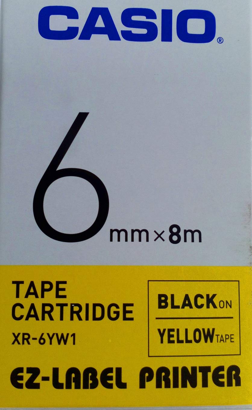 Casio Xr 6YW1 Schrifband für Label Printer