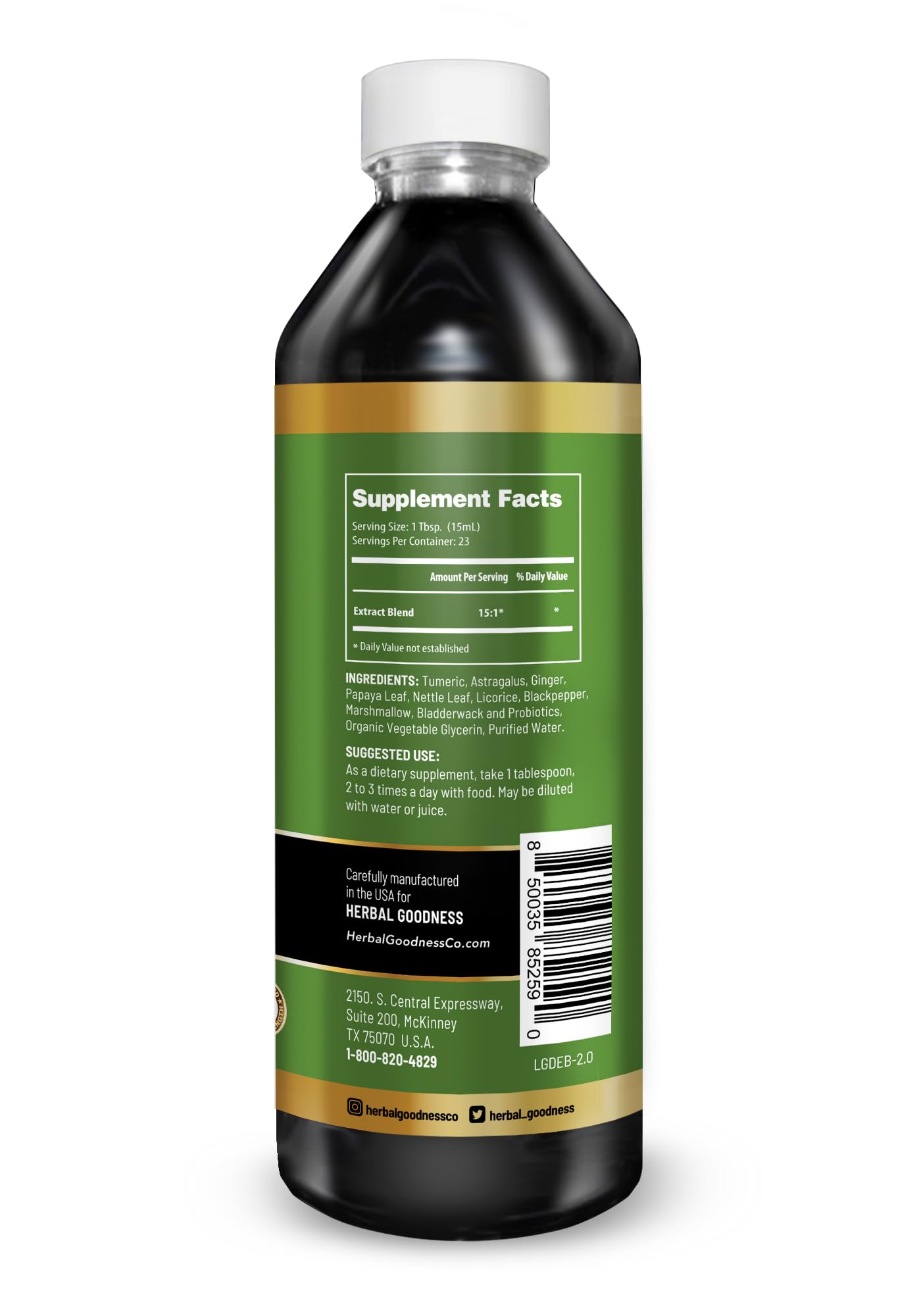 Herbal Goodness Gut Digest 12oz - Colon Broom, Gut Health Supplements for Women and Men with Probiotics and Digestive Enzymes for Digestive Health for Gut Health, Liver Detox - 1 Bottle