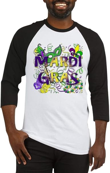 mardi gras baseball shirts