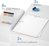 Nicpro 2 Pack Dry Erase A3 Whiteboard Lapboard 30 x 42 cm Double Sided view 7