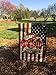 Firefighter American Flag Maltese Cross Garden Flag (Stand Not Included)
