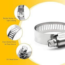 Jawmoy 54 PCS Car Stainless Steel Hose