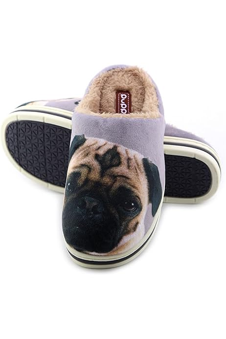 womens pug slippers