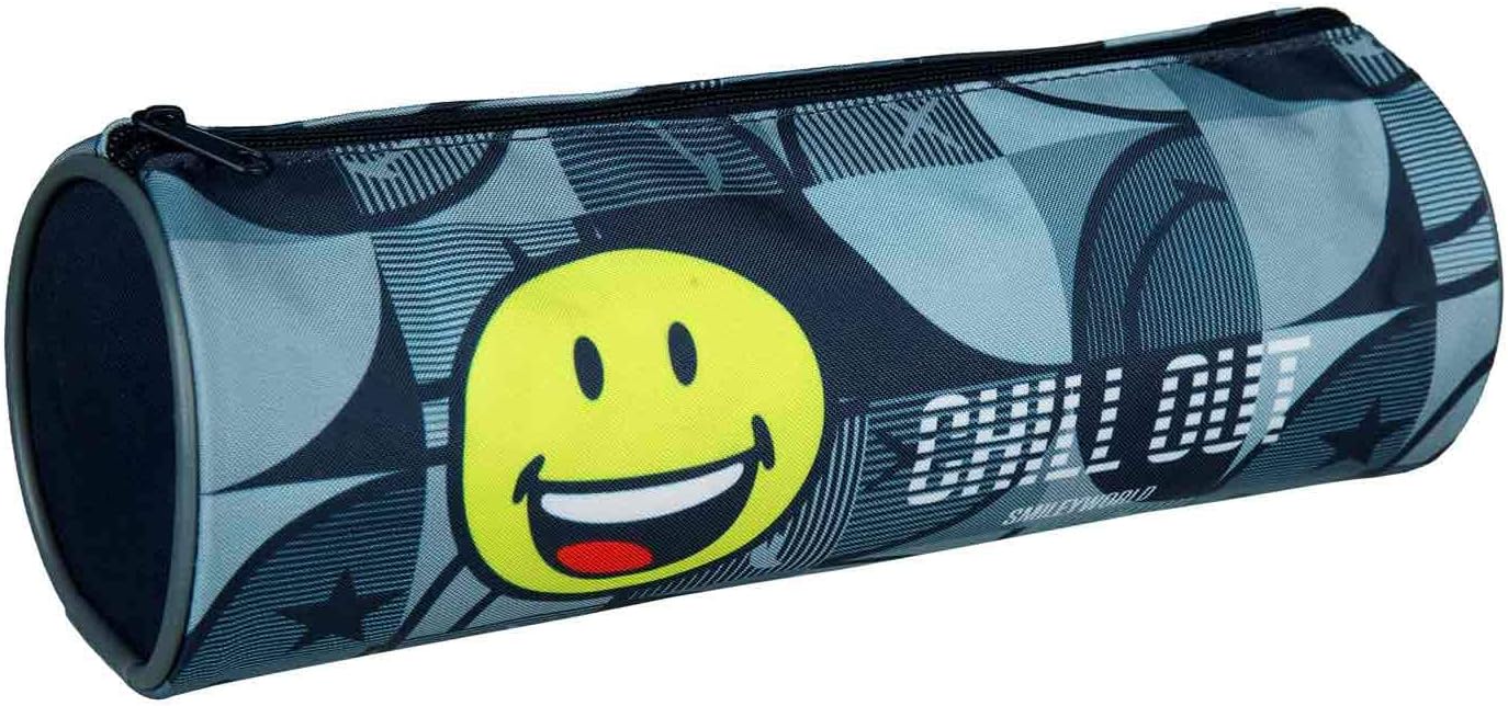 Undercover SMIL0693 Pencil roll with Zip, Smiley Motif and Photo Print, 22.5 cm Long