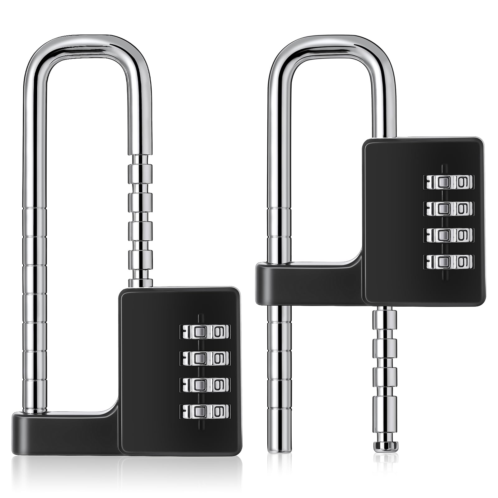 Photo 1 of **INCOMPLETE** Gisafai 4 Digit Combination Cabinet Lock, Long Code Combination Padlock for Gym School Lockers, Child Proof Code Sliding Locks for Fences, Drawers Closet