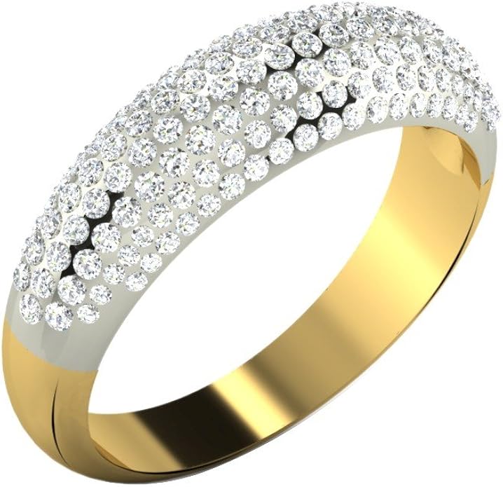 0.59 Ct Real Diamond Ring in 18KT Gold for women Amazon.co.uk Jewellery
