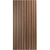 Art3d Wood Slat Acoustic Panels, Set of 4 ?3D Fluted Sound-Absorbing Panels for Walls & Ceilings, Walnut Brown