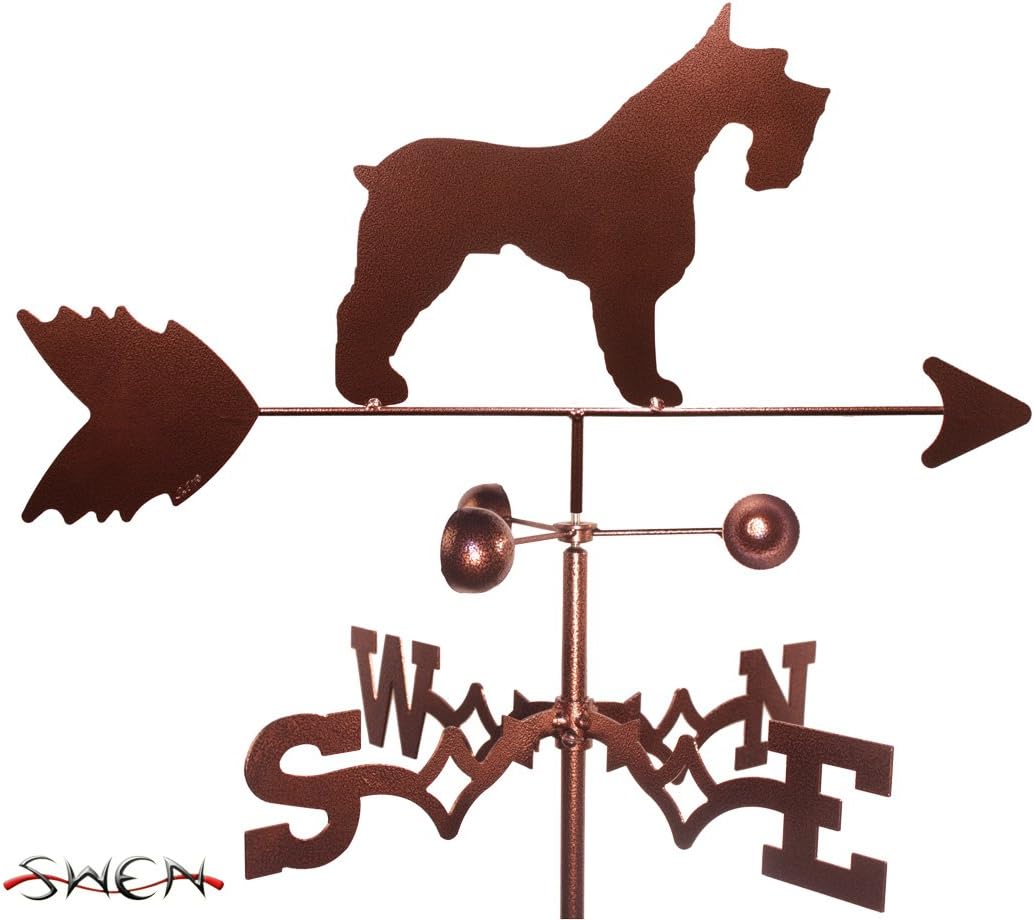 Weathervanes - SWEN Products Hand Made Schnauzer Dog Garden Stake Weathervane ~New~