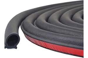 Storystore Universal Automotive Car Door Seal Strip D-Shape Self-Adhesive Weather Stripping for Car Truck Door Window Soundpr