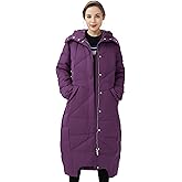 Orolay Women's Puffer Down Coat Winter Maxi Jacket with Hood