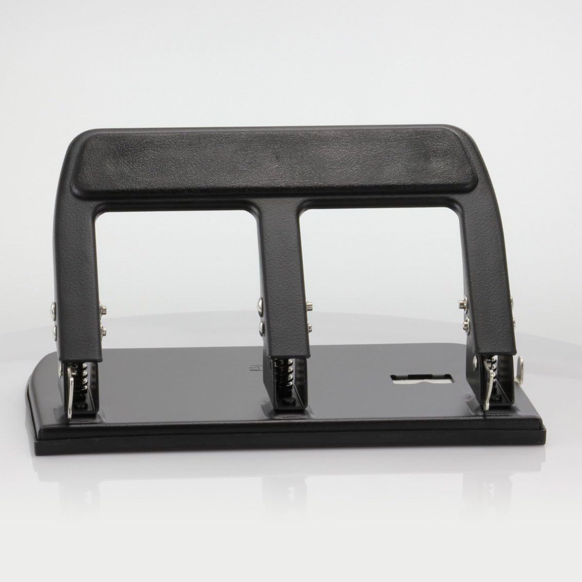 Officemate Heavy Duty 3 Hole Punch with Padded Handle, 40-Sheet Capacity, Black (90089), Medium (25-99) : Manual Multi Hole Paper Punches : Office Products