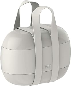 Alessi Food à porter Portable lunch box, One size, gray