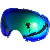 ZERO TECH BASE Compatible Replacement Lens for Oakley Canopy Snow Goggles Mirror type
