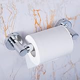 YUET Stainless Steel Toilet Roll Holder Wall Mount Spring Loaded Tissue Stand view 7