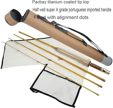 Amazon Hitsan Incorporation Aventik 4色 ファイバーグラス フライロッド ミディアムアクション 超軽量ファイバーグラス 透明カラー フライフィッシングロッド 4セクションカラー イエロー 長さ 7フィート7インチ Lw4 Hitsan Incorporation ロッド 竿