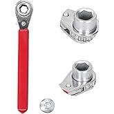 Ktsxxops Ratchet Wrench, Car Battery Terminal Wrench 5/16in 0.4in 10mm op Side Post Battery Terminal Ratchet Wrench with 1/2in Socket for RV, Sports Car and Collector Car