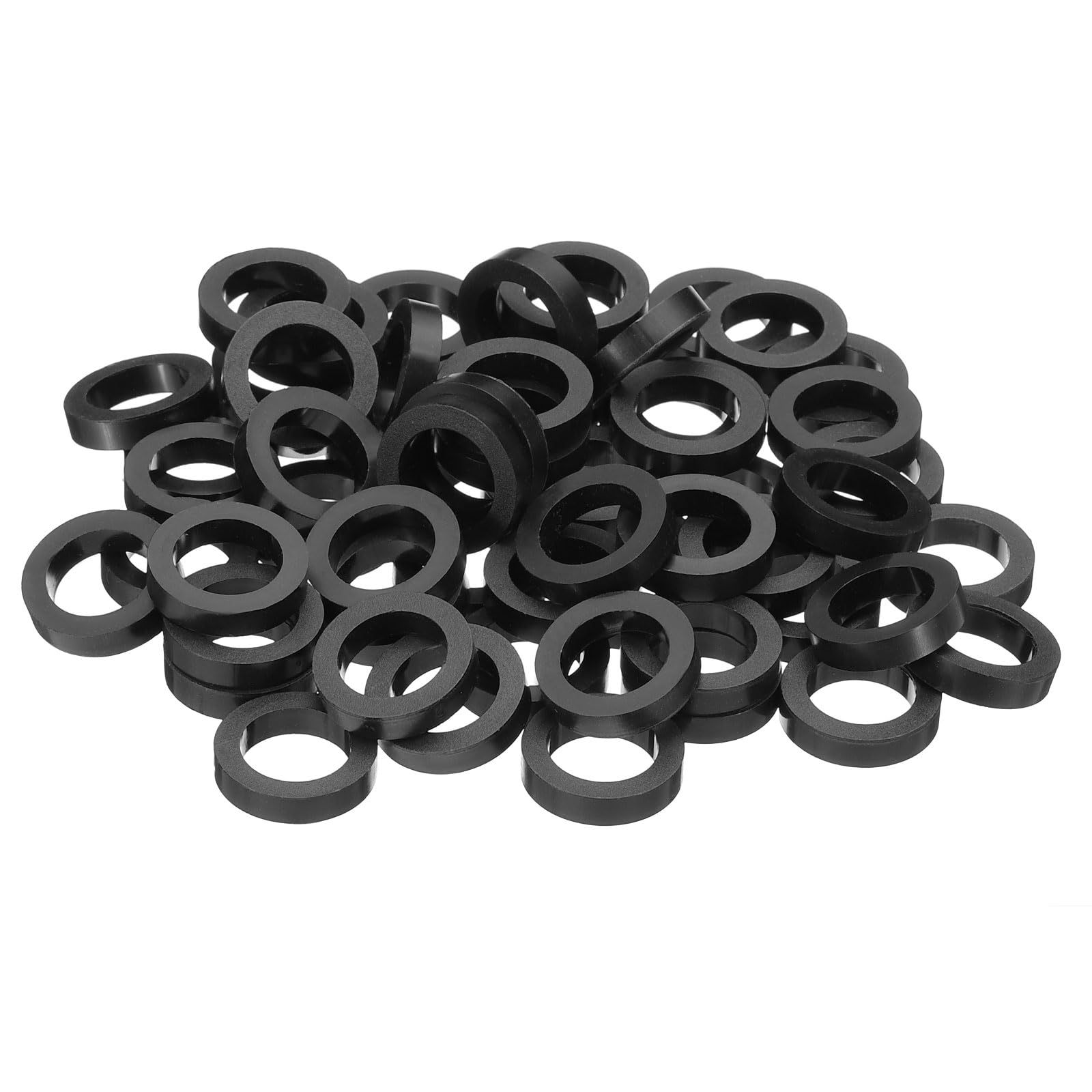 PATIKIL M12 Round Electrical Outlet ABS Spacers Washer, 60 Pcs 12.2mm ID, 18mm OD, 5mm Length Without Threaded,Switch and Receptacle Spacers Hardware for M12 Screws