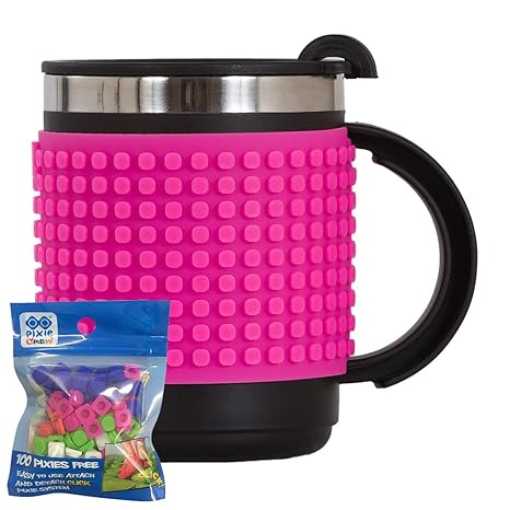 Pixie Crew Thermobecher inkl. 100 gratis Pixies (Thermobecher pink)