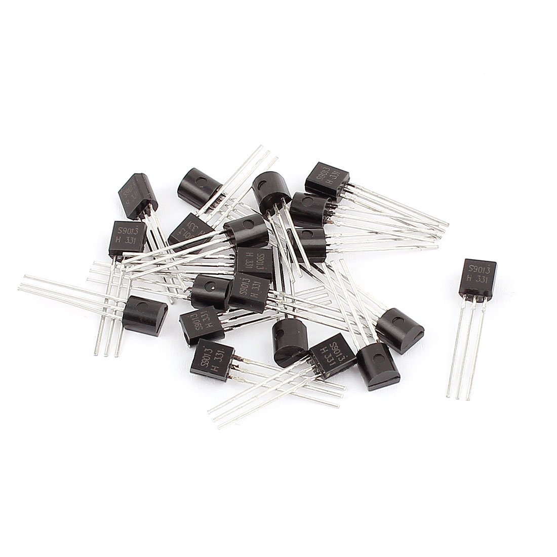 Aexit 20 Pcs S9013 TO-92 NPN Bipolar Low Power Junction Transistors 40V 0.5A (0bf3dc007a45f46304383b4599c8deda)