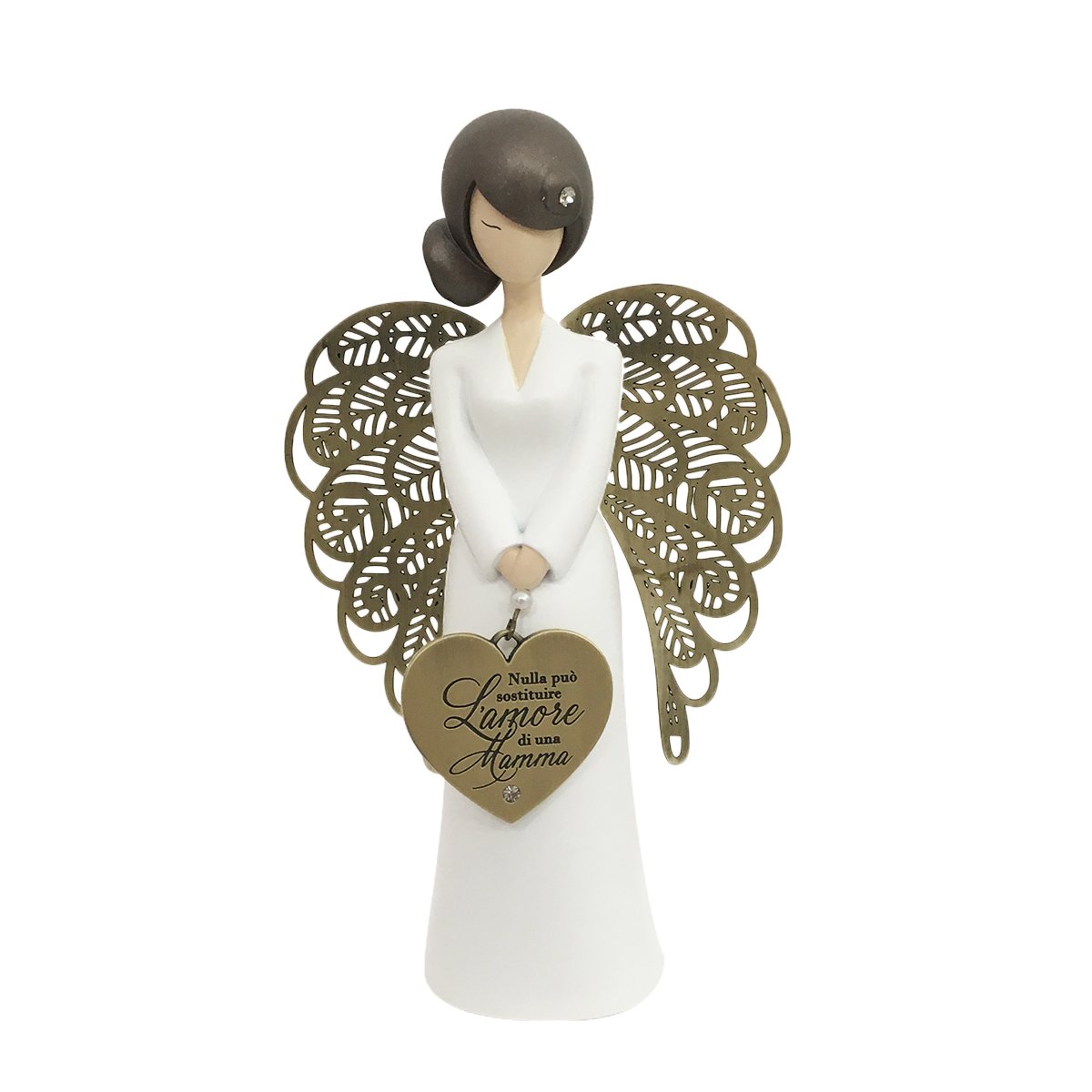 You Are An Angel Angel Figurine, Ceramic, White, 15.5 cm Mother's Love