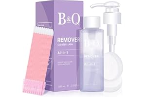 DOLLDOKI B&Q Lash Remover for Cluster Lashes Lash Cluster Remover 100ML Cluster Lash Remover Cluster Lash Glue Remover DIY at Home Lash Adhesive Remover Lash Bond Remover(Remover-100ml)