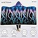 uideazone Women Mens Flannel Fleece Blanket Hoodie Wearable Super Soft Throw Blanket Hot Stamping Pattern Microfiber Fleece Throw for Sofa Couch Twin Size