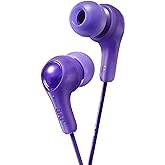 JVC Gumy in Ear Earbud Headphones, Powerful Sound, Comfortable and Secure Fit, Silicone Ear Pieces S/M/L - HAFX7V Purple, Small