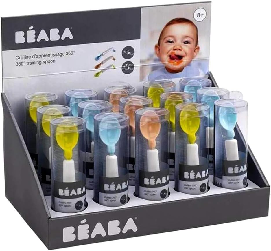 Atraianodigital Com Bebe Puericulture Couverts Beaba Cuillere Dapprentissage 360 Lot De 2