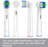 genkent Replacement Toothbrush Heads for Oral-B Braun 16 Pcs Pro 500 1000 1500 view 4
