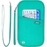 RFID Family Passport Wallet Holder Waterproof, Travel Document Organizer Credit Card Clutch Bag for Men Women