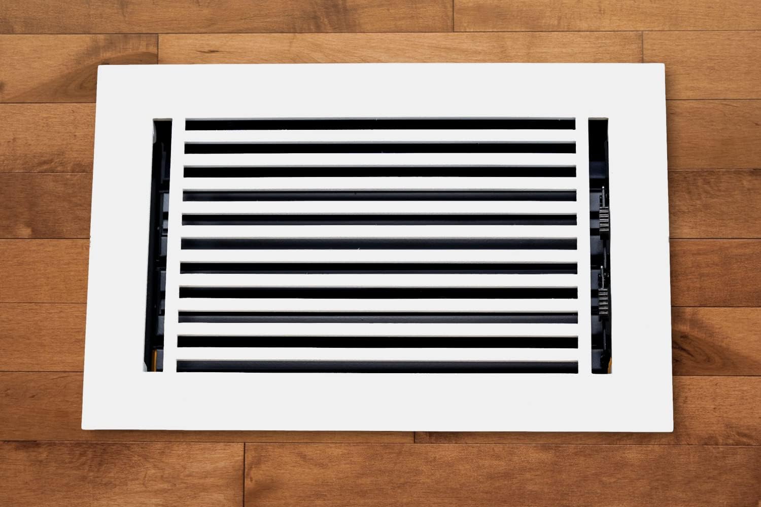 Registers, Grilles & Vents - 4 x 12 Cast Aluminum Linear Bar Vent Cover - White (Overall: 5.75 x 13.75)