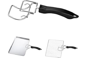 SANKOLY 1 Pack Oven Tray Extractor Grills Extractor Oven Rack Push Pull Tool with Heat-Resistant Plastic Handle, Ideal for Lifting Tray/Grills from Oven, Toaster Oven, Air Fryer