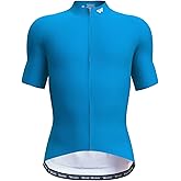 Wulibike Men's Cycling Jerseys Short Sleeve Bike Biking Shirts Full Zip with Pockets Road Bicycle Clothing