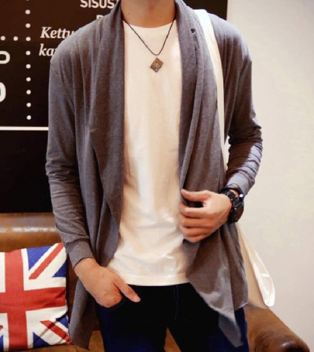 Men Sebaby Men Waterfall Collar Casual 