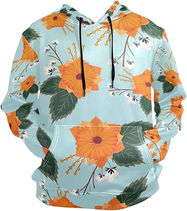 Floral mens hoodie Clearance