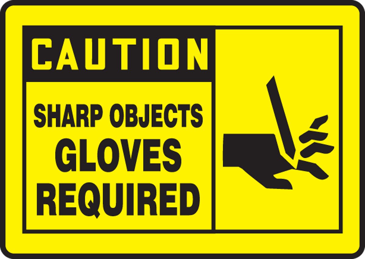 Accuform Hearing Protection Required Sign - 7x10 Inch Caution Safety Sign, Black On Yellow