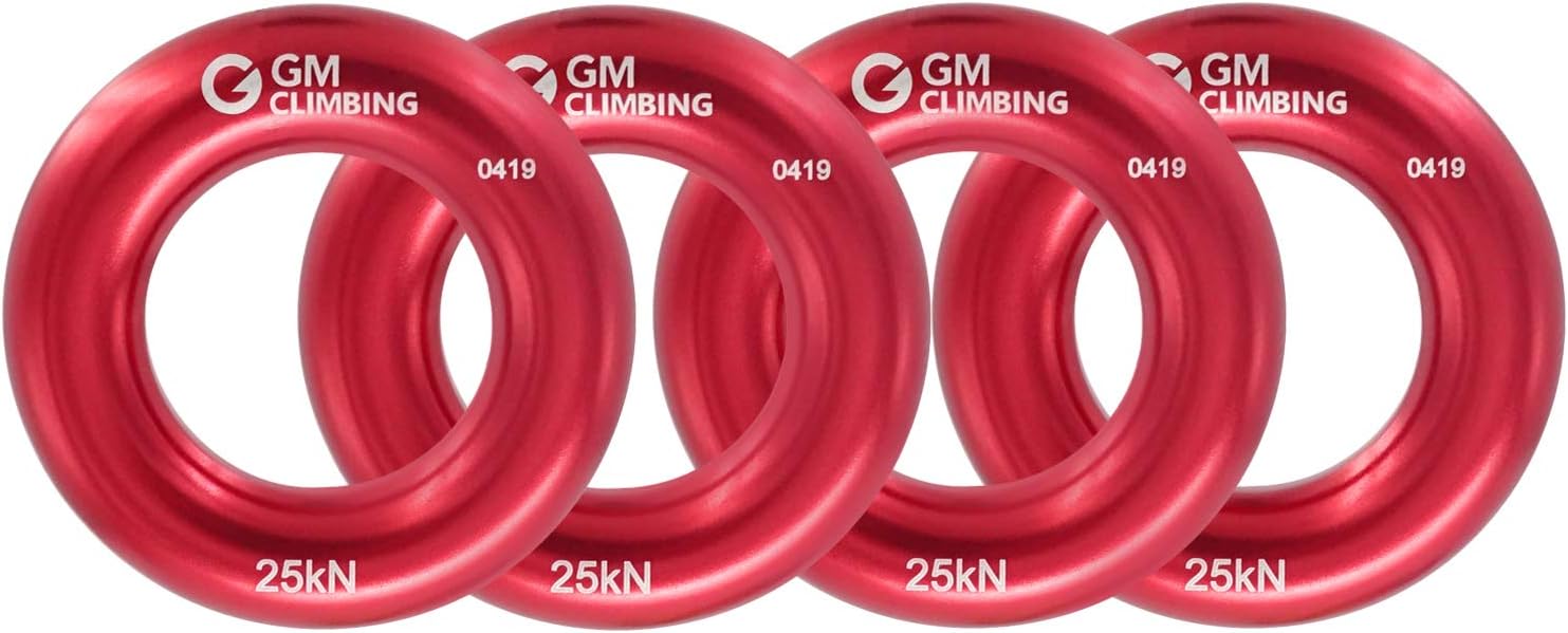 GM CLIMBING Rappel Ring 25kN for Rock Climbing Arborist Rescue Slackline Hammock Pack