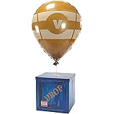 Loot Drop Box with Yellow Balloon – Large 14” Gift Box for Birthday Parties & Decorations | Mystery Treasure Chest Storage wi