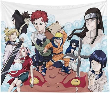 Tapices Impresion En 3dnaruto Dibujos Animados De Anime Tapices Para Colgar En La Pared Frazada Fina Poliester Mejoras Para El Hogar Yoga Estera De Playa E 150 200 Cm Amazon Es Hogar