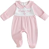 Socutebabe Newborn Girl Outfit Baby Romper Cute Onesie Jumpsuit Cute Going Coming Home Outfit Ribbed Clothes