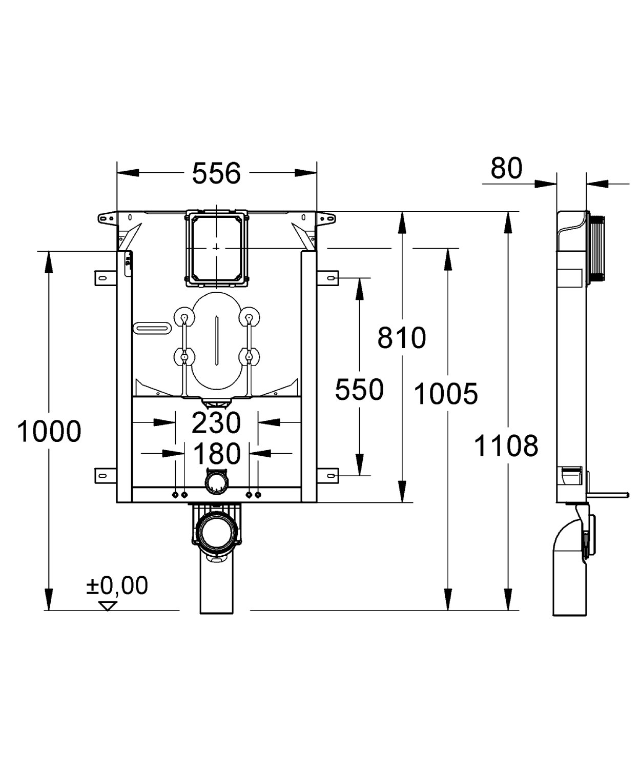 Cassetta Di Sciacquo Grohe Per WC Esterno - Bianco Neve, Sciacquo 6/9 Litri Con Interruzione - Foto 9