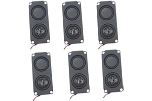 YFUSET 6 PCS Speaker 5 Watt 8 Ohm Double Cavity Mini Speaker Full-Range Cavity Advertising Machine Small Speaker 3.3V 5V with