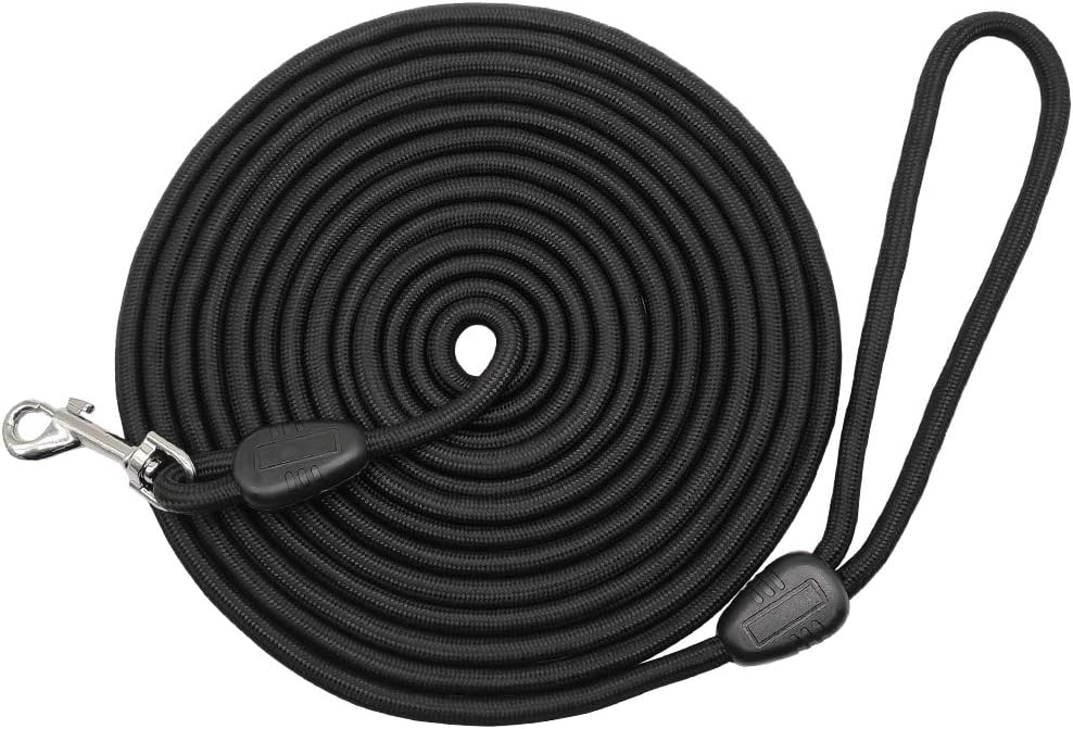 MayPaw 15FT/30FT/50FT/100FT Long Rope Training Dog Leash- Heavy Duty Nylon Recall Pet Tracking Line- for Small Medium Outside Training Play Camping or Backyard