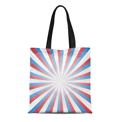 red white and blue tote bag