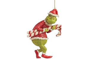 HOVTOIL Christmas Grinches Ornaments, Acrylic Greench Christmas Ornaments 2023, Cute Grinchmas Christmas Decorations, Fine Workmanship G-rinch Decor for Christmas Thanksgiving (M)