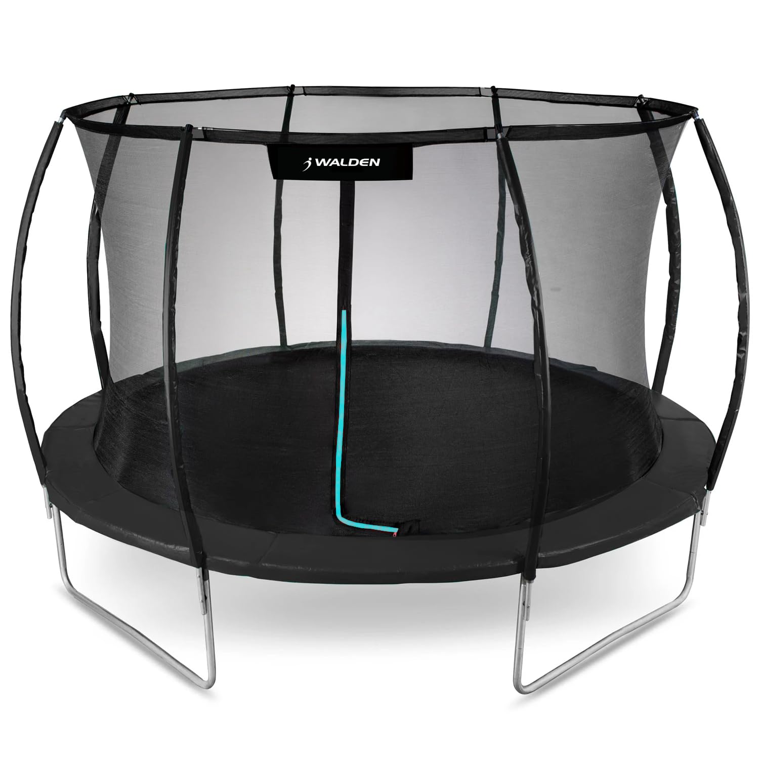 Trampolin Outdoor, Gartentrampolin Ø 244 cm 8 FT Zertifiziert Trampolin mit Sicherheitszaun und Gepolsterte Stangen für Kinder Indoor Outdoor Fitness, Belastbar bis 100kg (244 cm)